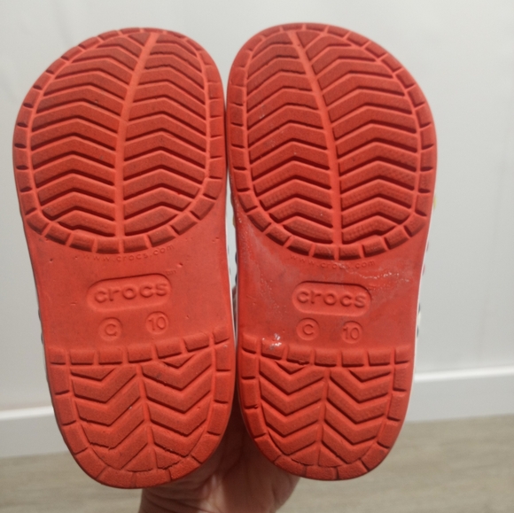 Crocs Disney Minnie Mouse Classic Clogs Child 10 Red And White - Picture 5 of 8